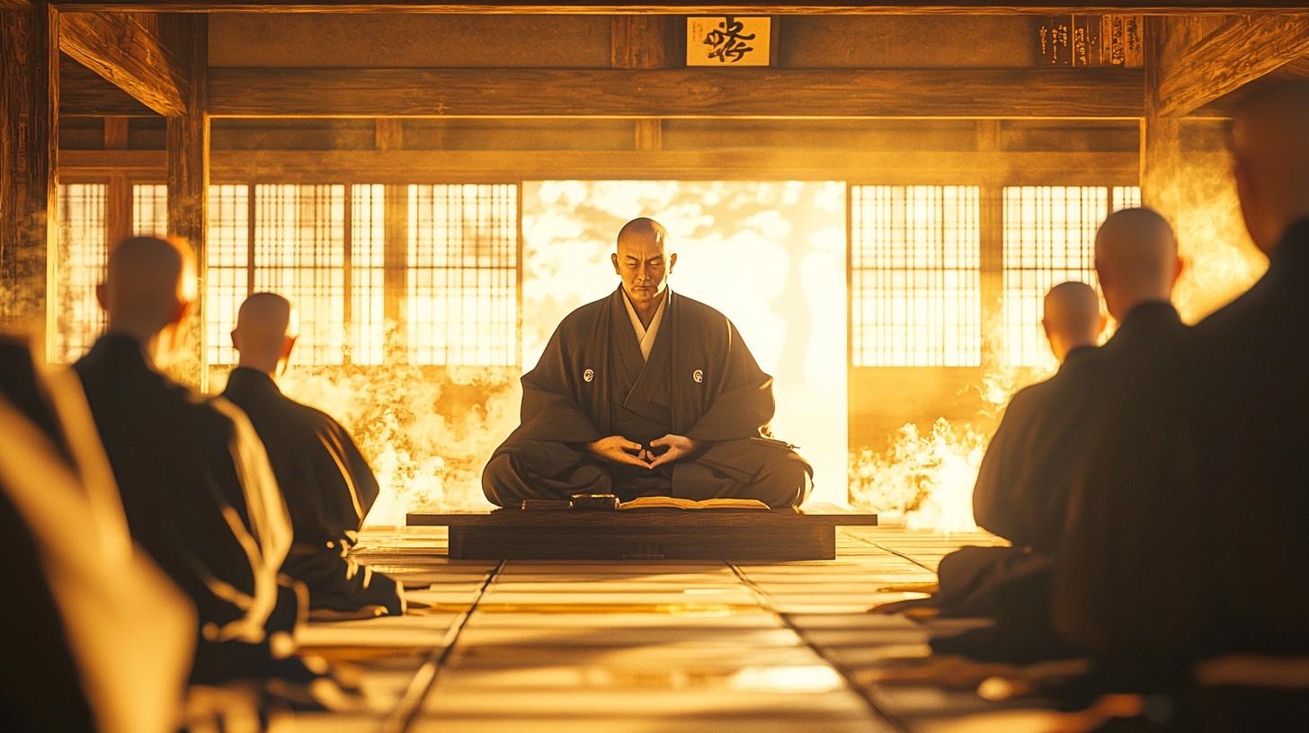 Zen Master Dogen in mediation